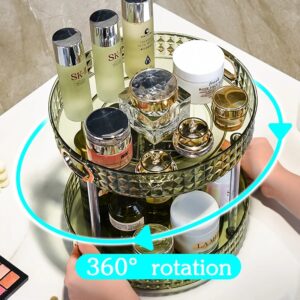 Cosmetic Rotating Storage Rack – 360° Makeup Organizer Shelf