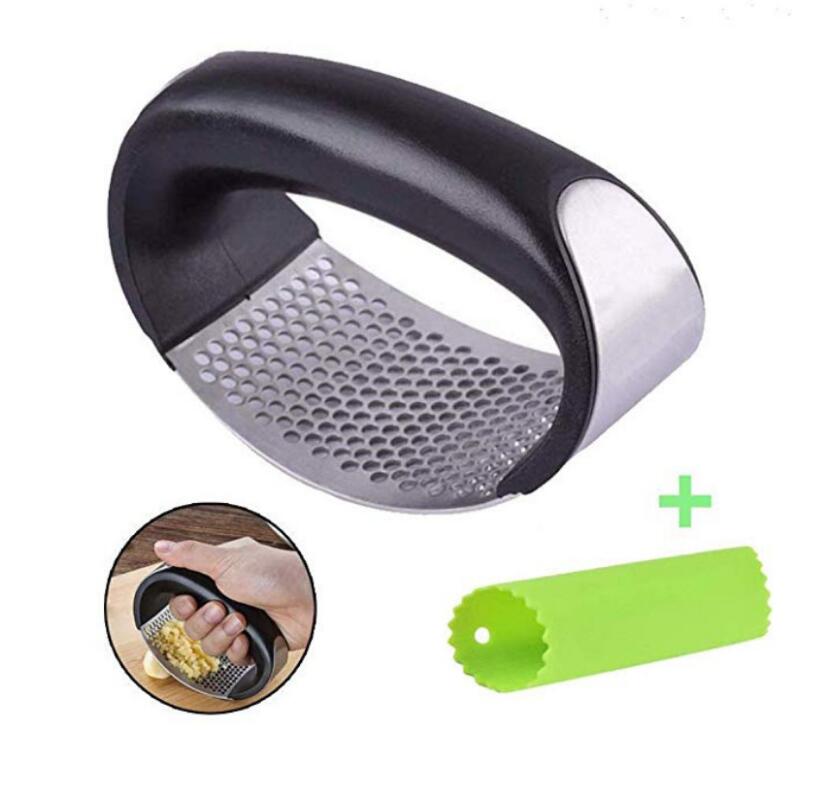 garlic crusher stainless steel garlic press tool