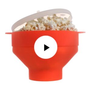 New Popcorn Silicone Folding Bowl Snack Box Popcorn Popcorn Microwave Container Healthy Snack Household Popcorn Bucket