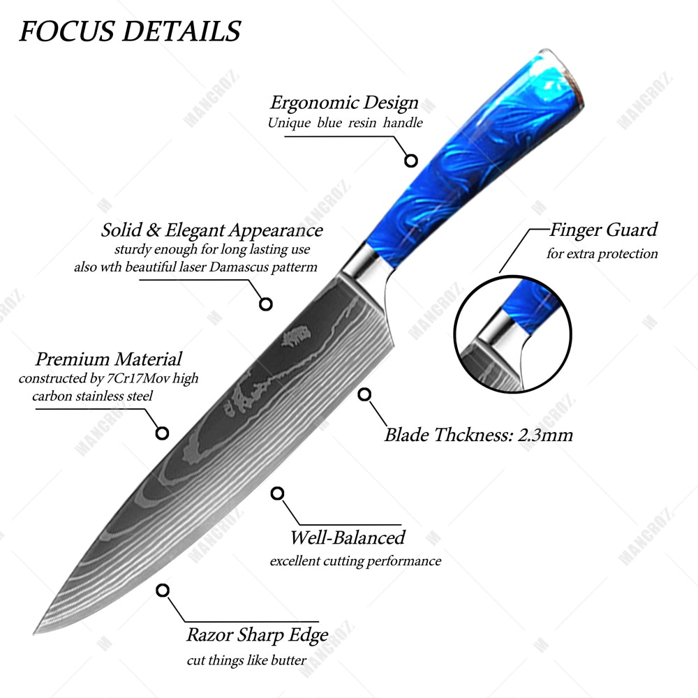 Premium Stainless Steel Kitchen Knife Set – Professional Chef Knives South Africa - Image 3