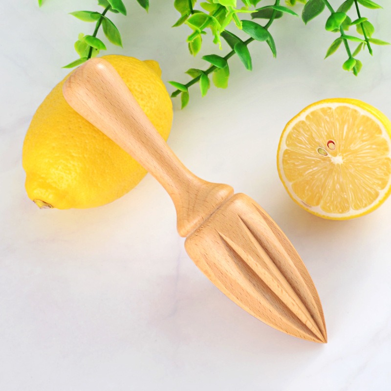 Manual Lemon Juicer – Wooden Citrus Squeezer Tool - Image 3
