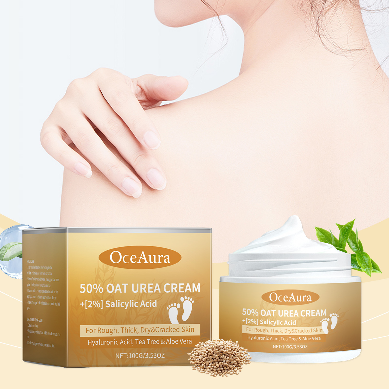 Oat Urea Moisturizing Cream – Deep Hydration Skin Care South Africa - Image 2