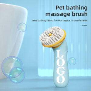 Pet Bath Brush – Silicone Dog & Cat Grooming Massage Brush