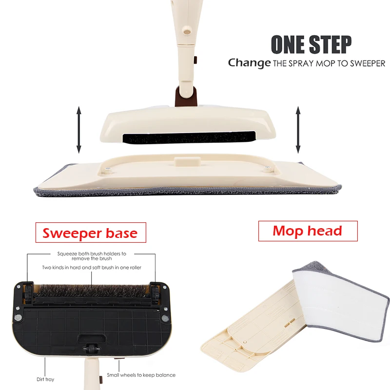Spray Mop South Africa | 3-in-1 Floor Cleaning Mop & Broom Set - Image 6