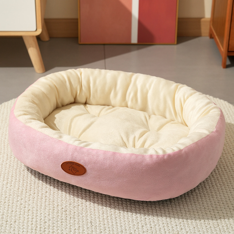 Soft Oval Dog Bed for Small Pets - Image 12