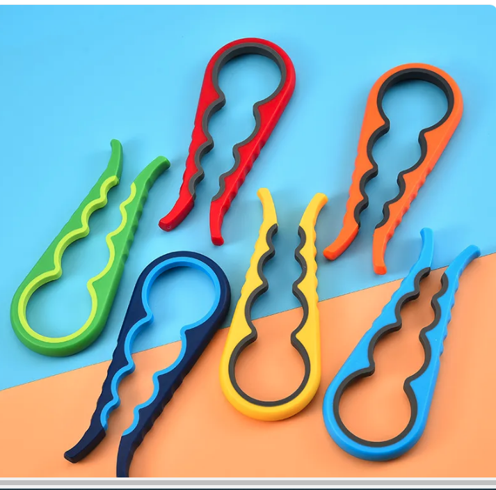 4-in-1 Jar Opener – Easy Grip Bottle & Lid Opener Tool for Kitchen